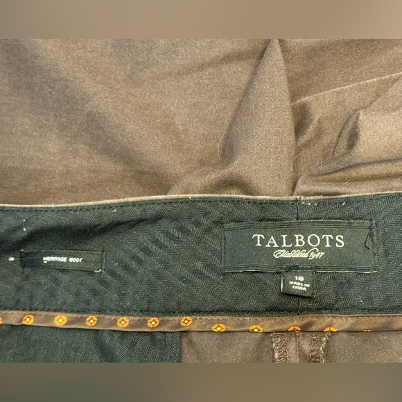 Talbots Brown Heritage Boot Chinos - Picture 5 of 5